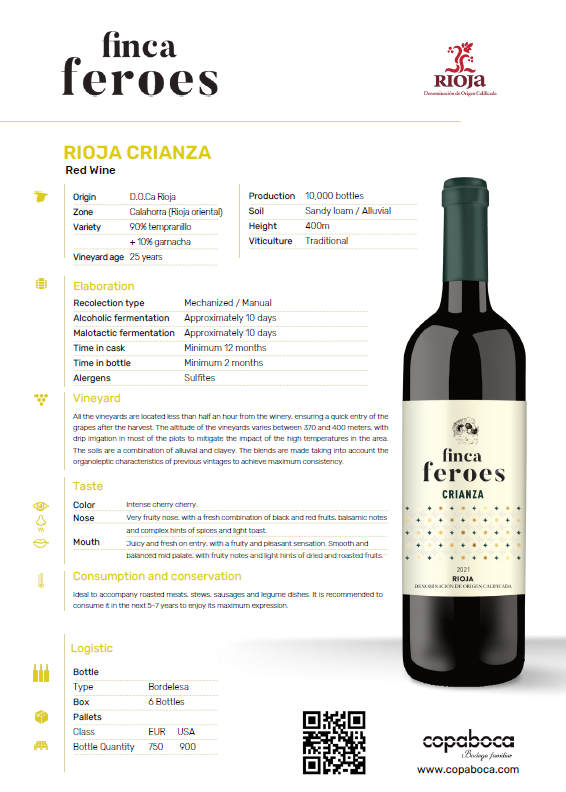 Finca Feroes Crianza - Rioja