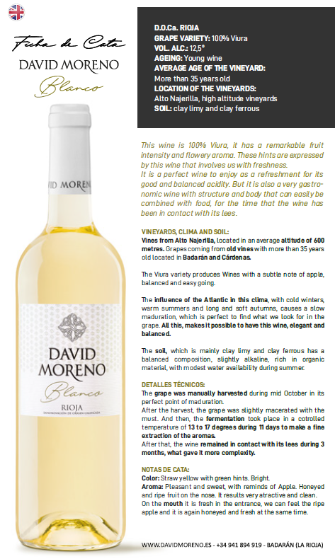 Witte Wijn – 100% Viura · D.O.Ca. Rioja